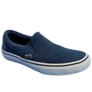 BOBS FROM SKECHERS Blue Knit Comfort Slip-on Sz 6 Excellent Pre-Owned Condition